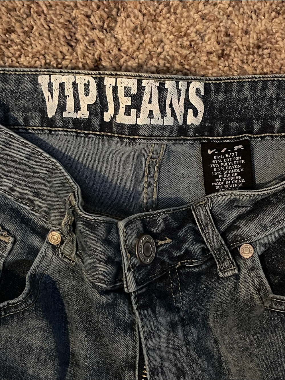 VIP Washed Cargo Jeans - Picture 2 of 5